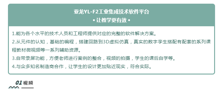 产品聚焦  亚龙YL-F2工业集成技术软件平台