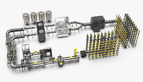 智能啤酒酿造生产线