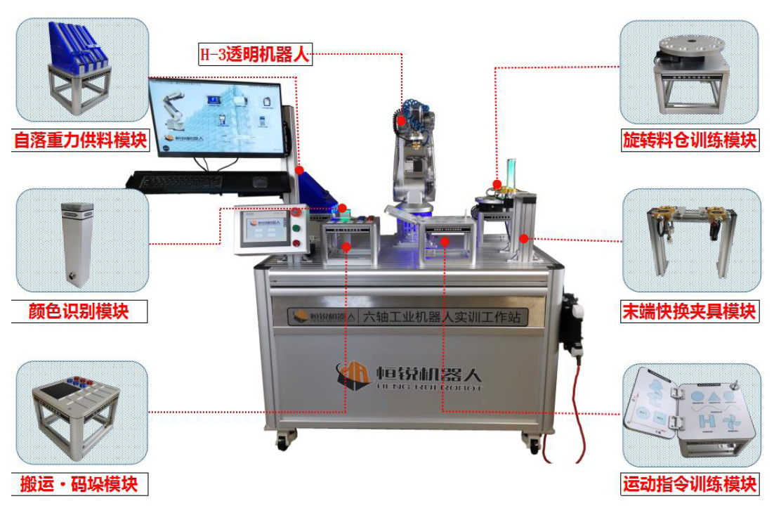 亚龙YL-12F型六轴工业机器人实训工作站
